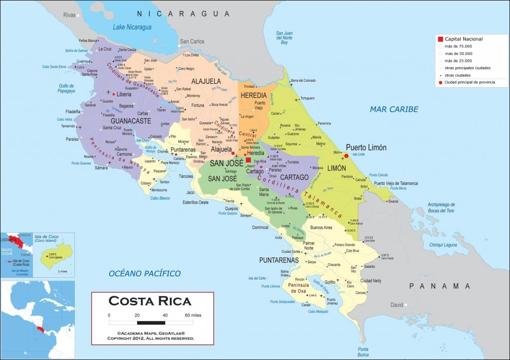 Aree geografiche nelle quali fare investimenti in Costa Rica
