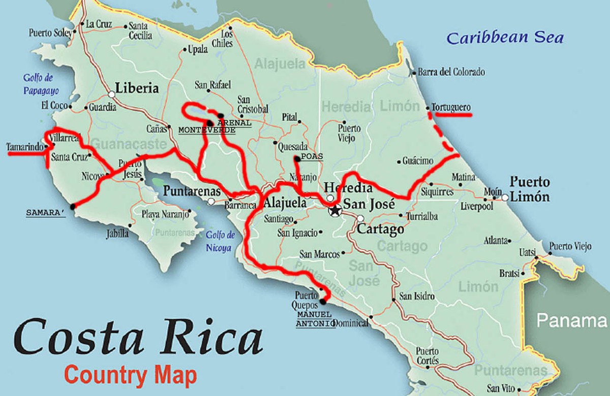 spiagge della Costa Rica